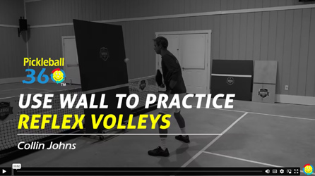 Use Wall to Practice Reflex Volleys